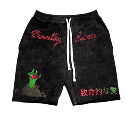 Fatal Love Shorts – Black Wash